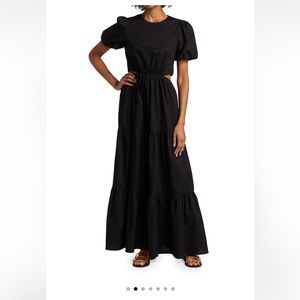 Plaza Cut-out Tiered Maxi Dress by Wayf